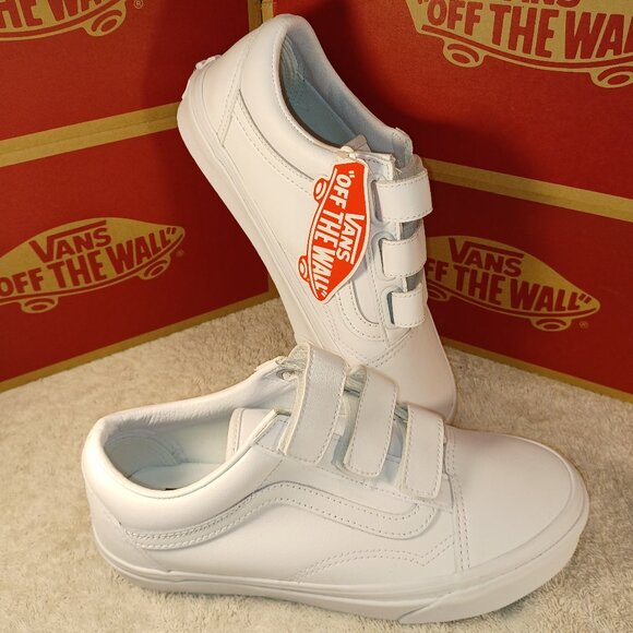 Vans Men's 5.5/Women's 7 Leather V True White Skate Shoes VN0A3D29L3H - Picture 5 of 12
